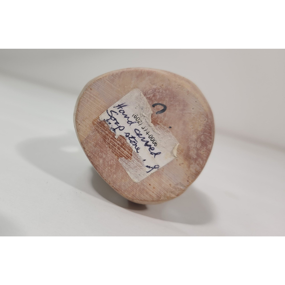 African Soapstone Figurine Hand Carved Family 3 Children 1 Adult 4 in High - Picture 5 of 5